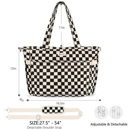 LeodoBag Women's Corduroy Laptop Work Tote