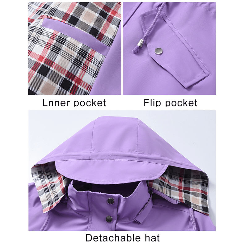 🔥Last Day Sale 60% OFF⏰🧥🌧️Ultimate Plaid Waterproof Jacket for Women🍃