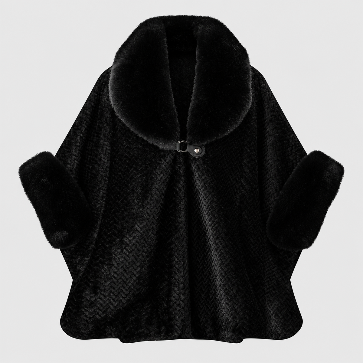 2026 Winter Fur Collar Warm Cardigan Coat – Plus Size
