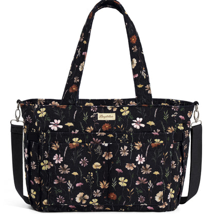 LeodoBag Women's Corduroy Laptop Work Tote