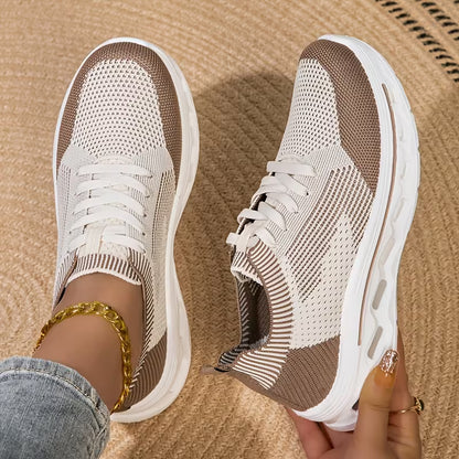 Women’s Breathable Knit Walking Shoes – Lightweight & Supportive Comfort