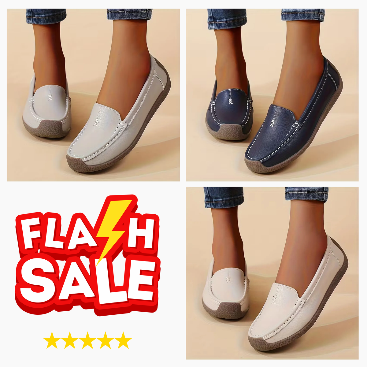 Women’s Comfort Loafers –All-Day Comfort & Supportive Footbed