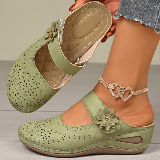 Orthopedic Wide-Toe Wedge Sandals – Lightweight & Non-Slip