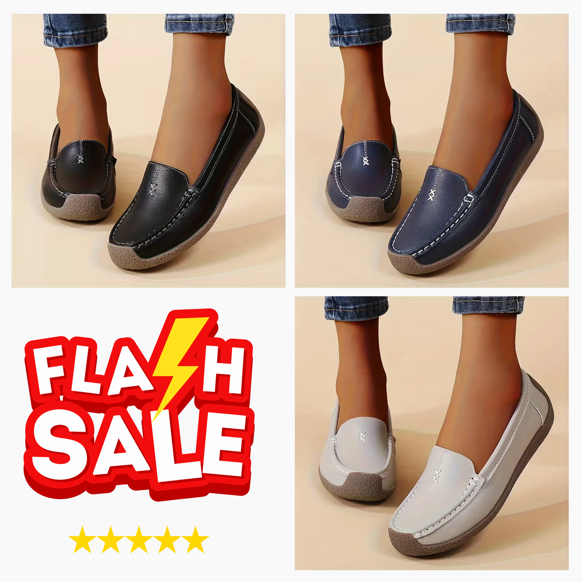 Women’s Comfort Loafers –All-Day Comfort & Supportive Footbed