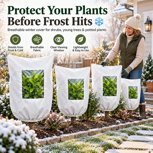 🌱Garden Frost Protection Cover ❄️– Reusable Cover for Pots, Shrubs & Young Trees