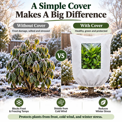 🌱Garden Frost Protection Cover ❄️– Reusable Cover for Pots, Shrubs & Young Trees