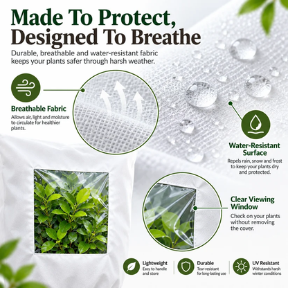 🌱Garden Frost Protection Cover ❄️– Reusable Cover for Pots, Shrubs & Young Trees