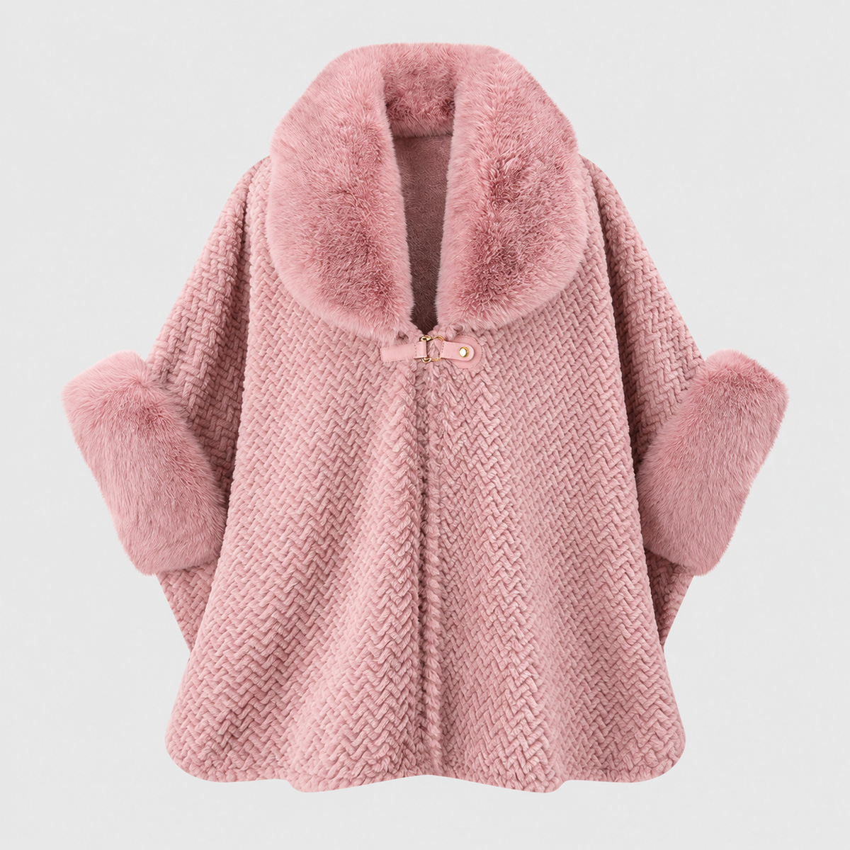 2026 Winter Fur Collar Warm Cardigan Coat – Plus Size