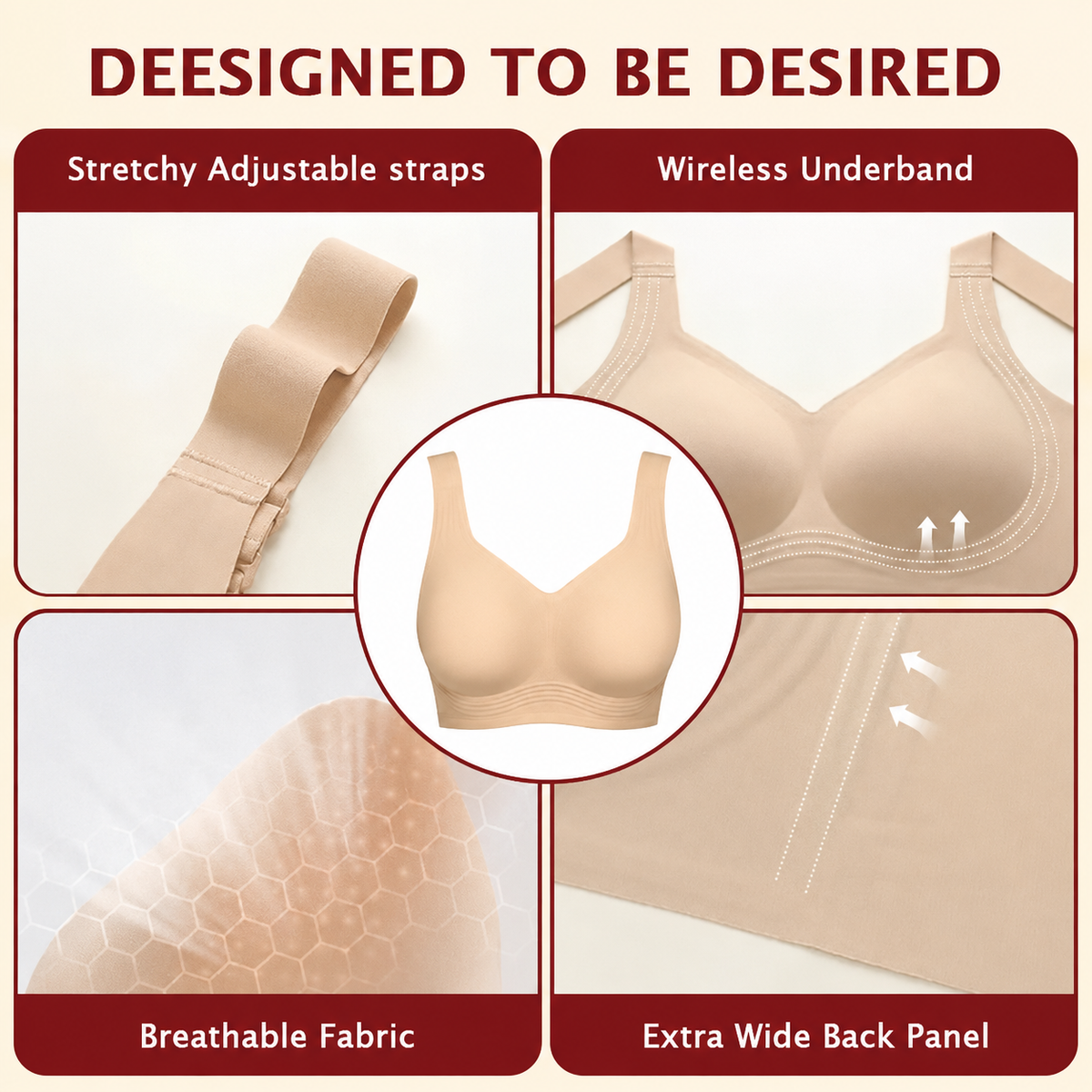 LAST DAY SALE 70% OFF - Super firming Wirefree Bra