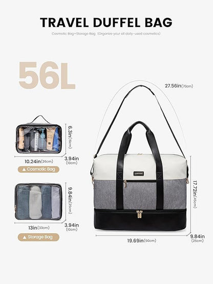 3Pcs Large Travel Duffel Bag