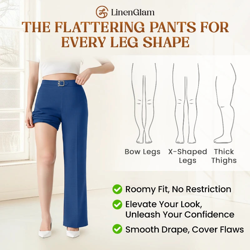 LinenGlam - LAST DAY 70% OFF - Women's All-Season Wide Leg Pants