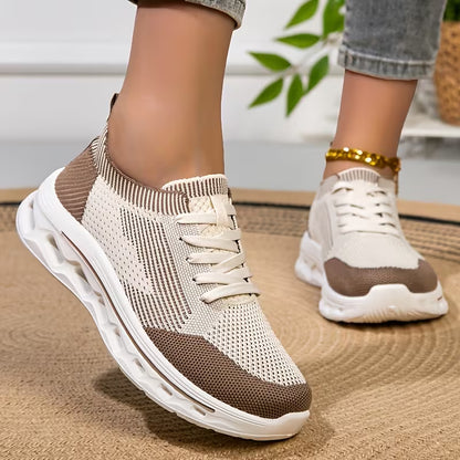 Women’s Breathable Knit Walking Shoes – Lightweight & Supportive Comfort