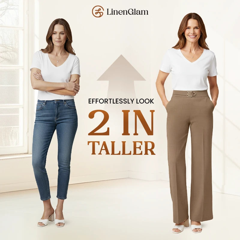 LinenGlam - LAST DAY 70% OFF - Women's All-Season Wide Leg Pants