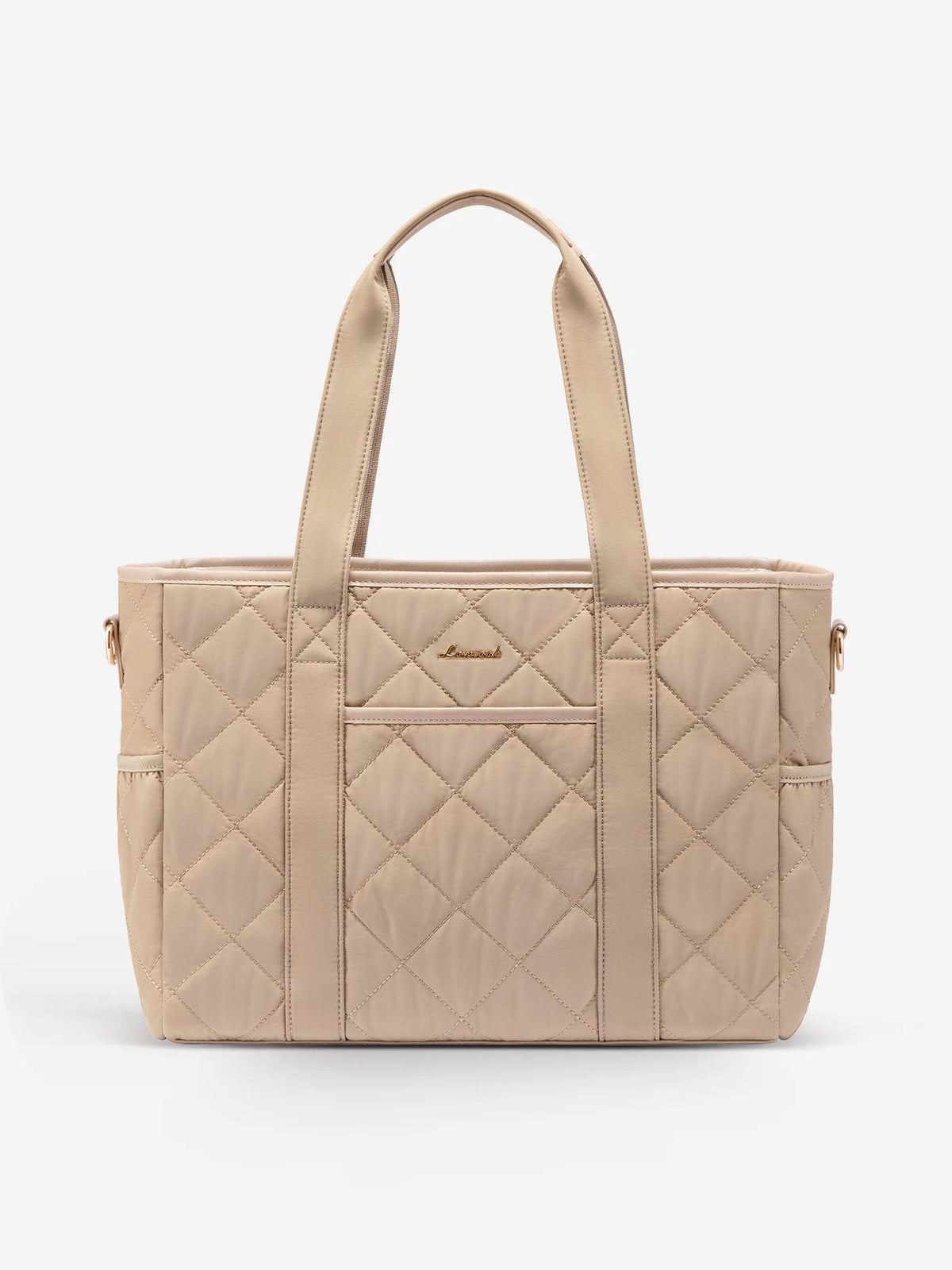 2Pcs Quilted Puffer Laptop Handbag, 15.6" 17"