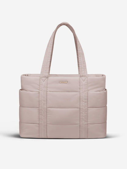 Large Puffer Work Tote Bag, 15.6" 17"