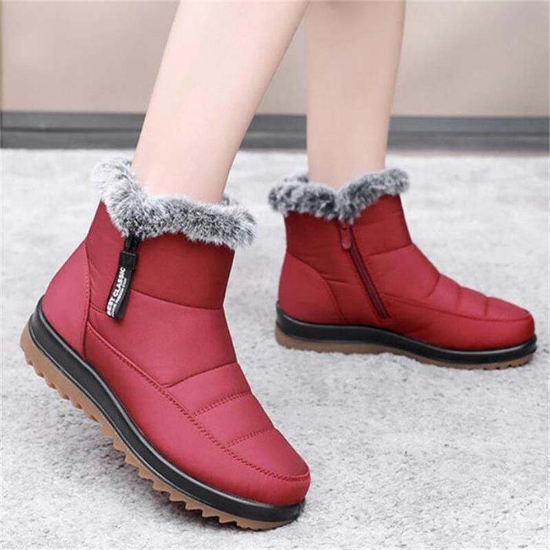 Women's Winter Waterproof Warm Cotton Boots👢
