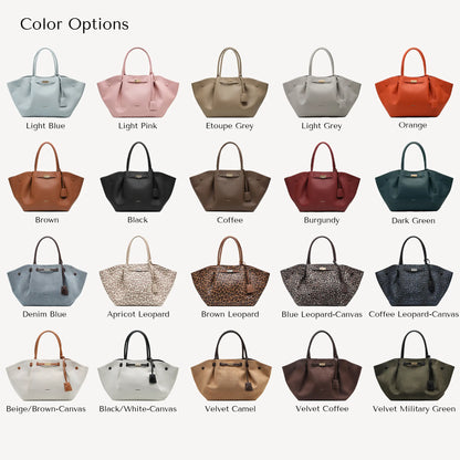 NEWBELLA Marella M Collapsible PU Leather Tote Bag