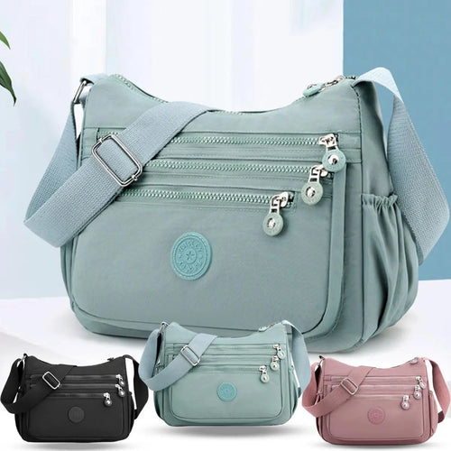 Women's Nylon Anti-Theft Crossbody & Shoulder Bag - Casual Messenger, Multi-Pocket Hands-Free Everyday Wallet, Ideal Gifts for Women (Mother's Day, Valentine's Day), Casual Messenger Bags