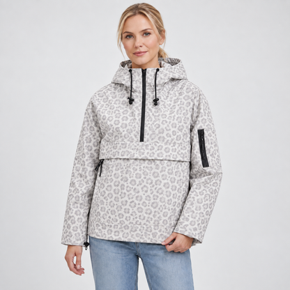 Rain Jacket Women, Women’s Lightweight Anorak Pullover Hoodie Jacket, Water-Resistant