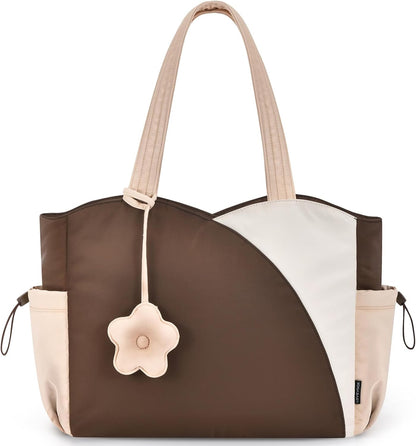 Quilted Puffer Work Tote Bag