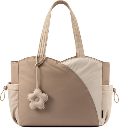 Quilted Puffer Work Tote Bag