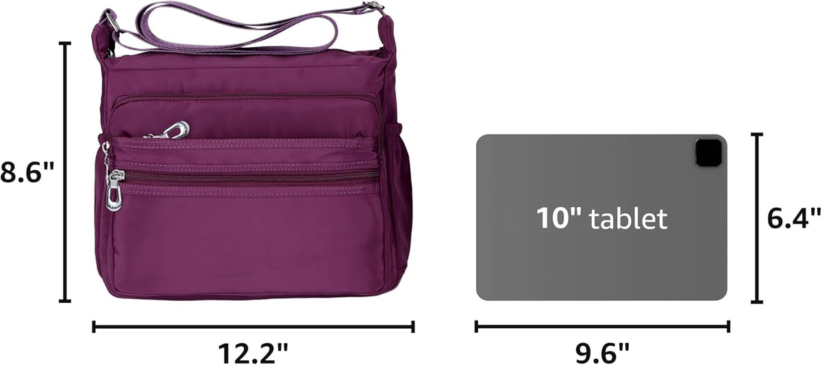 🔥 SALE 58% OFF🔥 – Crossbody Bag for Women, Waterproof Multi-Pocket Nylon Purse