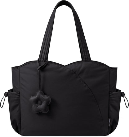 Quilted Puffer Work Tote Bag