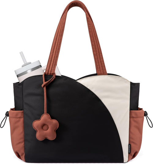 Quilted Puffer Work Tote Bag
