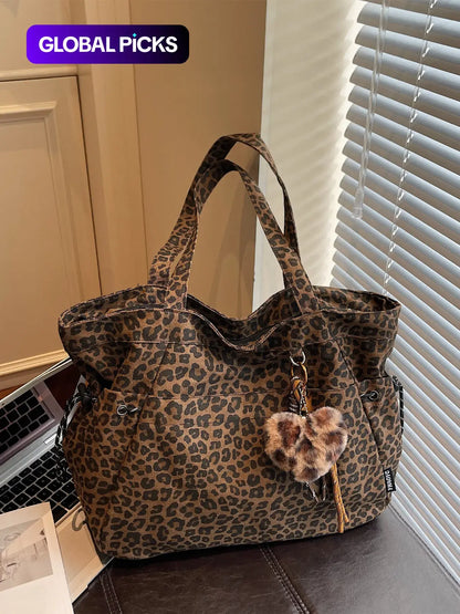 Casual Leopard Print Crossbody Bag
