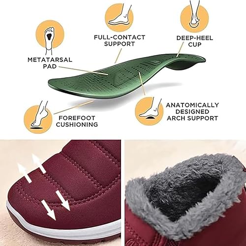 Women’s Comfort Winter Boots – Warm Fleece-Lined Everyday Walking Shoes