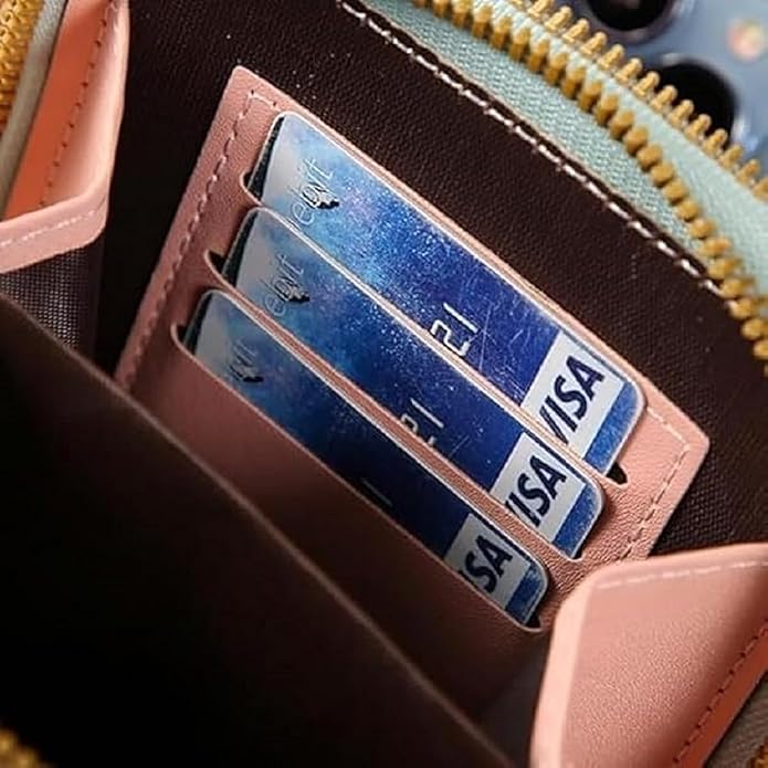 ChicTouch Crossbody Phone Purse – Leather Sling Bag with Touchscreen Pocket & Card Slots
