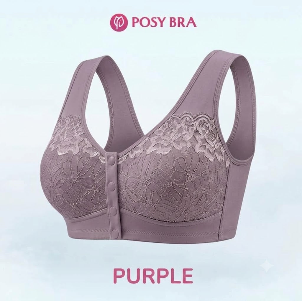 Posy Bra - Comfortable Front Closure Cotton Shaping Bra for Seniors