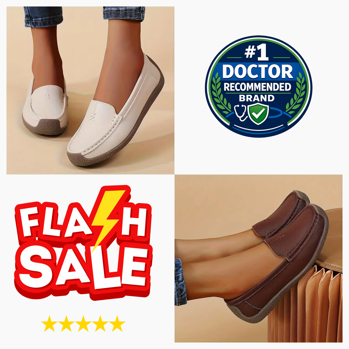 Women’s Comfort Loafers –All-Day Comfort & Supportive Footbed
