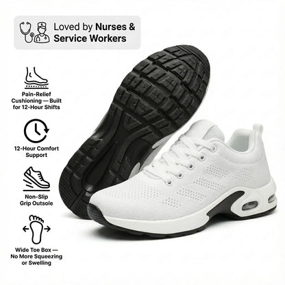 Homeveloa™ Pro — 12-Hour Shift Shoes for All-Day Foot, Knee & Back Pain Relief