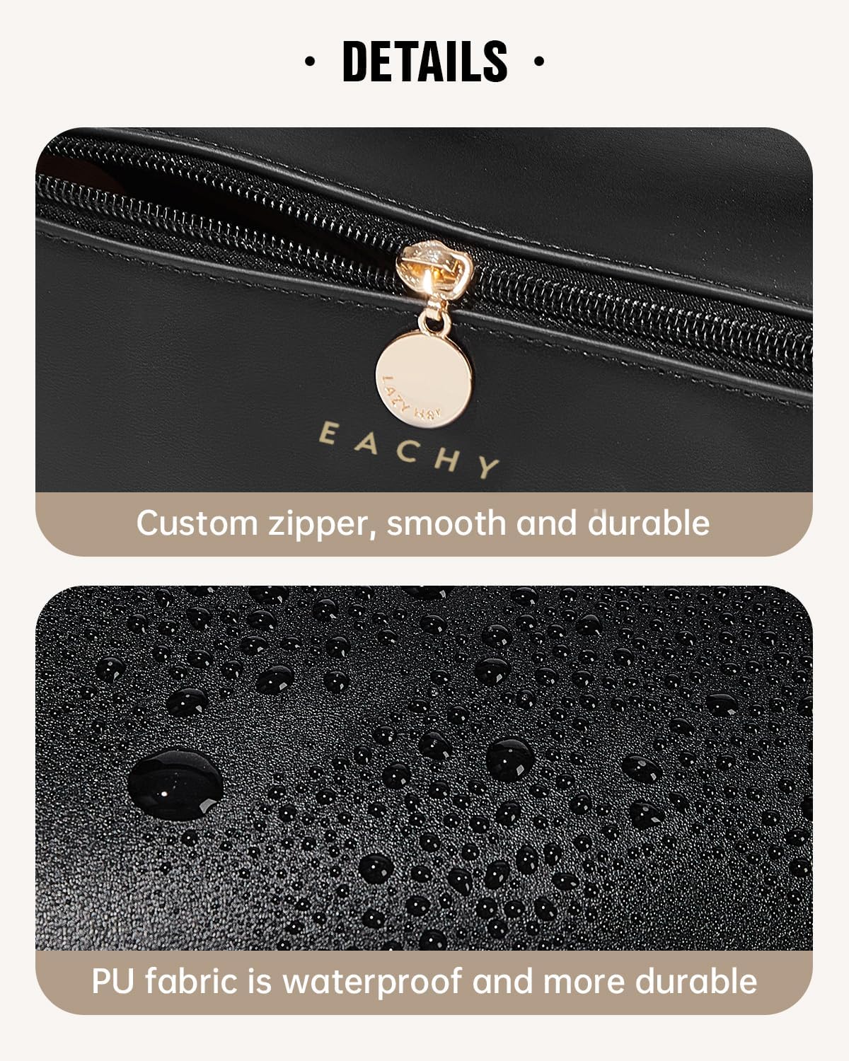 PU Leather Travel Makeup Bag
