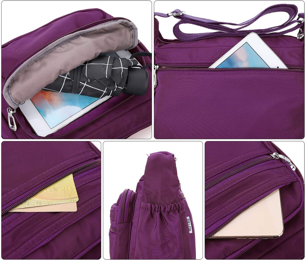🔥 SALE 58% OFF🔥 – Crossbody Bag for Women, Waterproof Multi-Pocket Nylon Purse