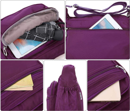 🔥 SALE 58% OFF🔥 – Crossbody Bag for Women, Waterproof Multi-Pocket Nylon Purse