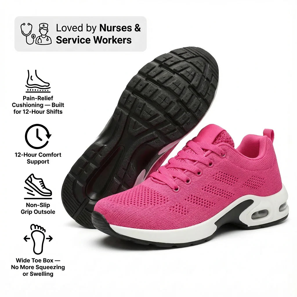 Homeveloa™ Pro — 12-Hour Shift Shoes for All-Day Foot, Knee & Back Pain Relief
