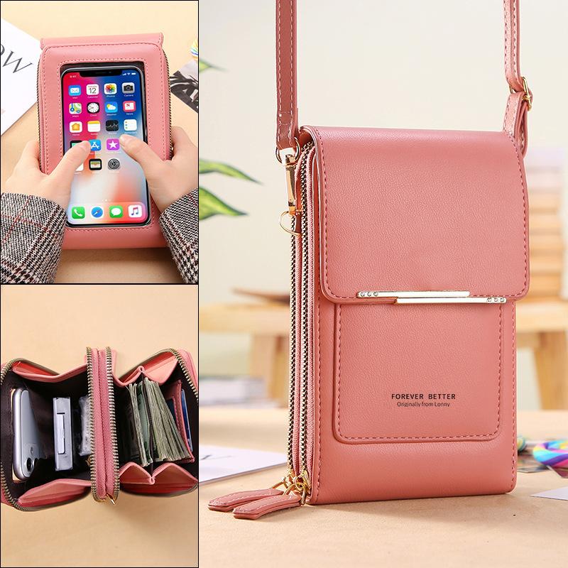 🏆Last Day Promotion 60% OFF👜📱Simple and elegant women's touchscreen crossbody phone wallet