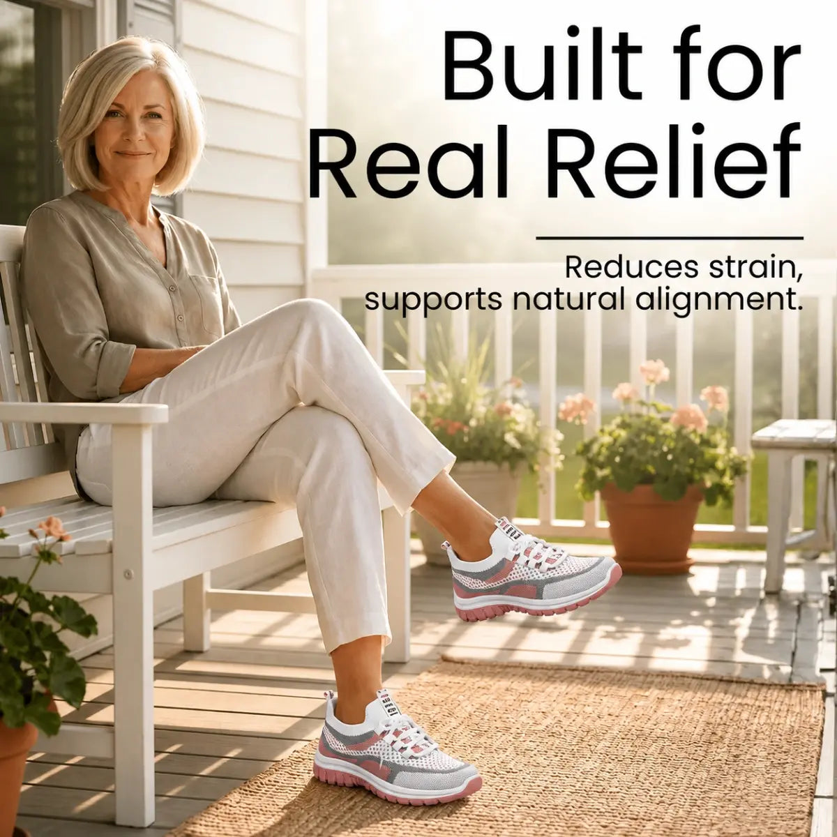 Orthora Comfy - Comfy Arch Support Orthopedic Sneakers for Seniors