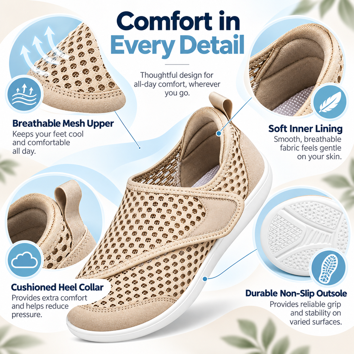 🔥Last Day Sale 55%🔥 2026 ComfortStep™ Extra Wide Toe Adjustable Walking Shoes – Lightweight, Breathable & Non-Slip