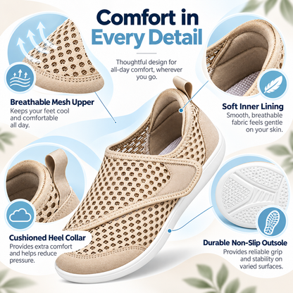 🔥Last Day Sale 55%🔥 2026 ComfortStep™ Extra Wide Toe Adjustable Walking Shoes – Lightweight, Breathable & Non-Slip