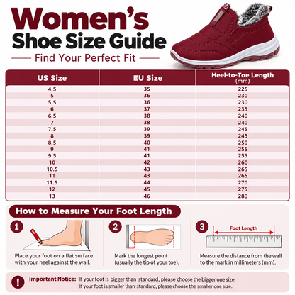 2026 New Arrival – Women’s Warm Fur-Lined Snow Boots | Lightweight Waterproof Slip-On Ankle Boots for Fall & Winter