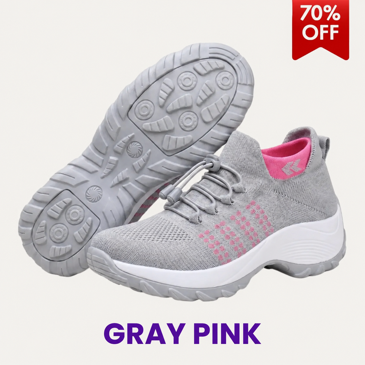 KAVEROX - Stretch Cushion Comfort & Relief All Day Walking Shoes