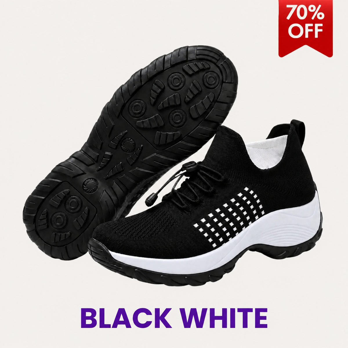 KAVEROX - Stretch Cushion Comfort & Relief All Day Walking Shoes