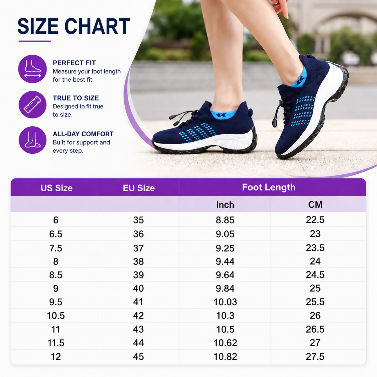 KAVEROX - Stretch Cushion Comfort & Relief All Day Walking Shoes