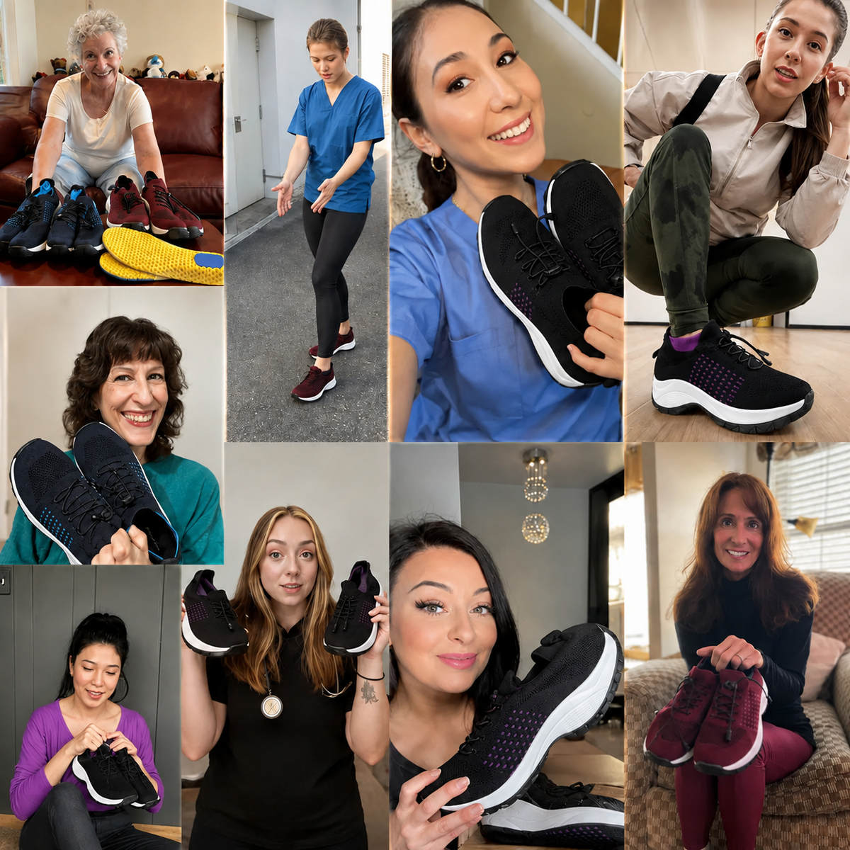 KAVEROX - Stretch Cushion Comfort & Relief All Day Walking Shoes