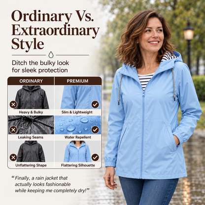 🌧️ Ready When the Weather Turns⚡️Women's Waterproof Hooded Outdoor Jacket