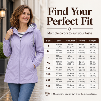 🌧️ Ready When the Weather Turns⚡️Women's Waterproof Hooded Outdoor Jacket