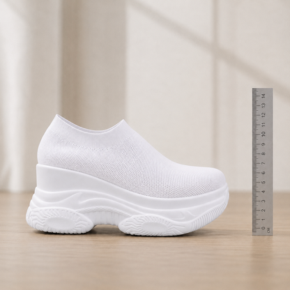 Women's Knit Platform Slip-On Sneakers